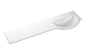 1544mm Standard Round One-Piece Basin & Overflow Ring - Right Hand